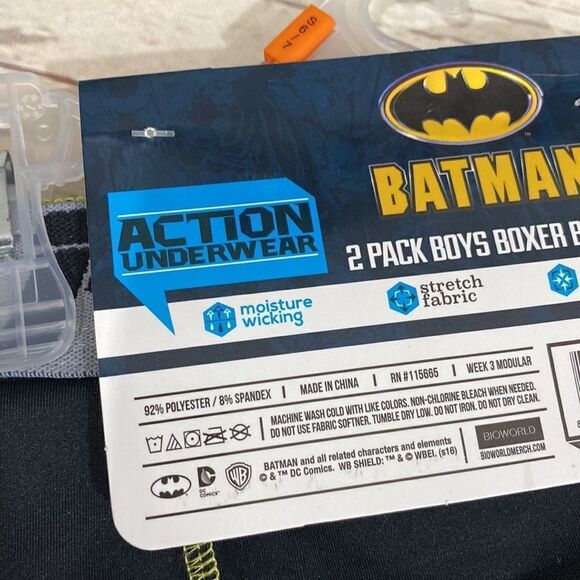 2-Pack Boys Batman Boxer Briefs NWT - Picture 4 of 7